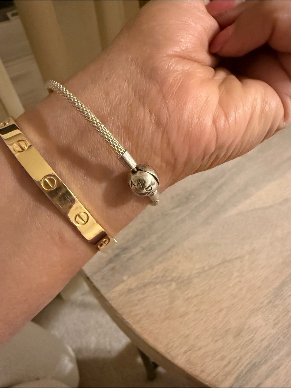 Pandora Sterling Silver Mesh Bracelet with Logo Clasp - Picture 5 of 5